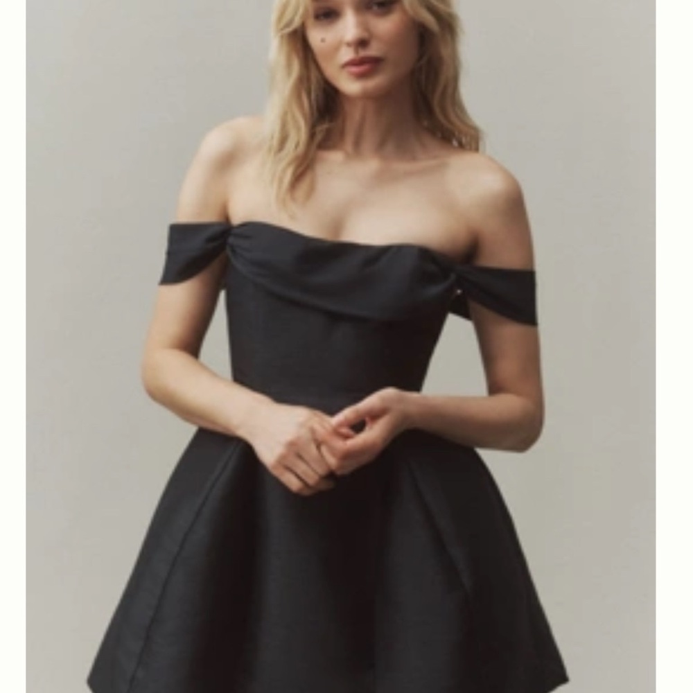 BHLDN Lydia off the shoulder corset mini dress